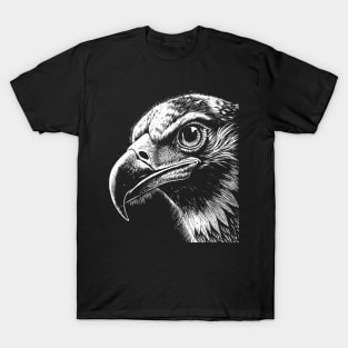 Eagle head art in linear style T-Shirt